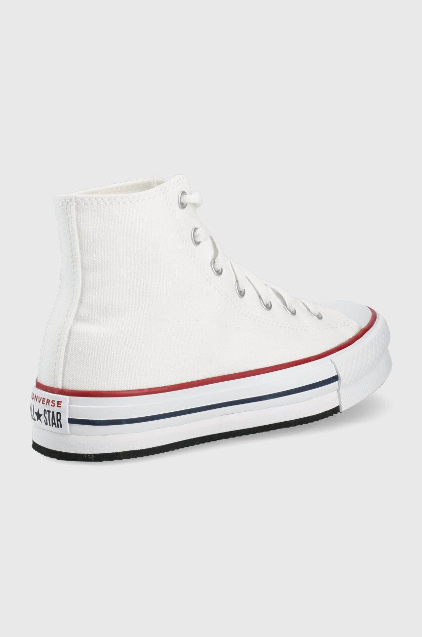 Converse otroške superge Chuck Taylor All Star Lift ženski bela barva - Pepit.si