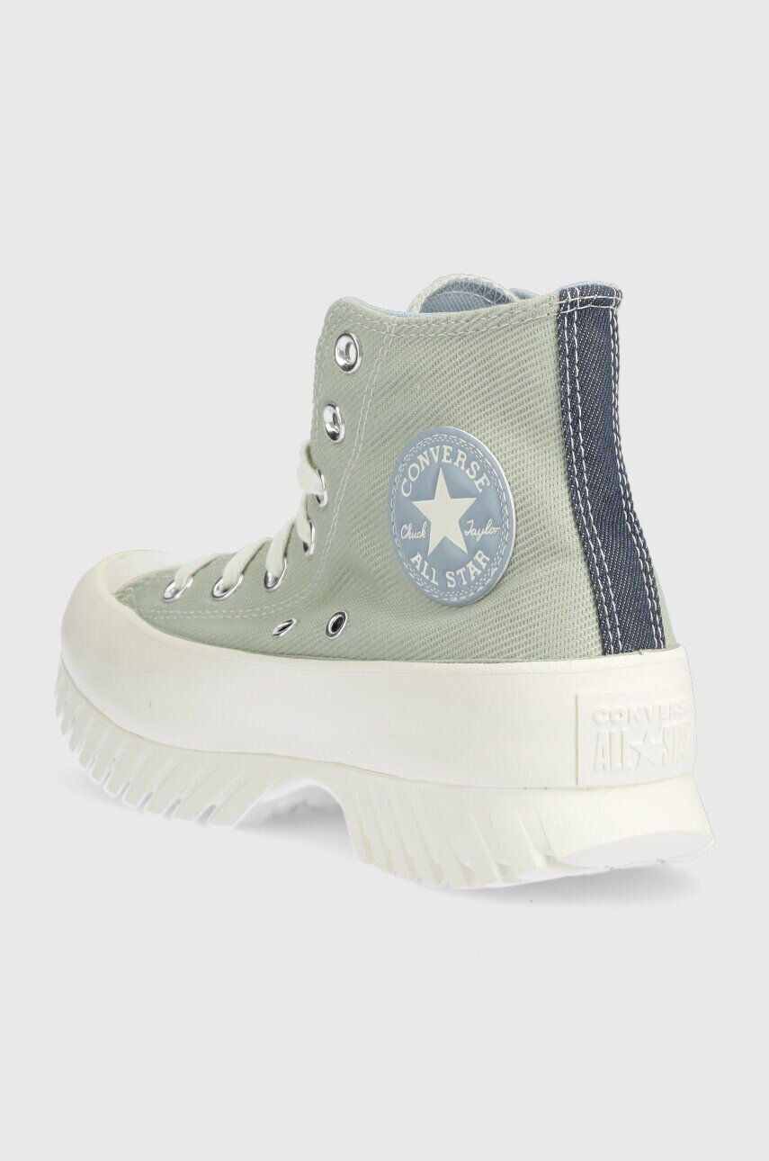 Converse Superge Chuck Taylor All Star Lugged 2.0 HI ženske zelena barva A03809C - Pepit.si