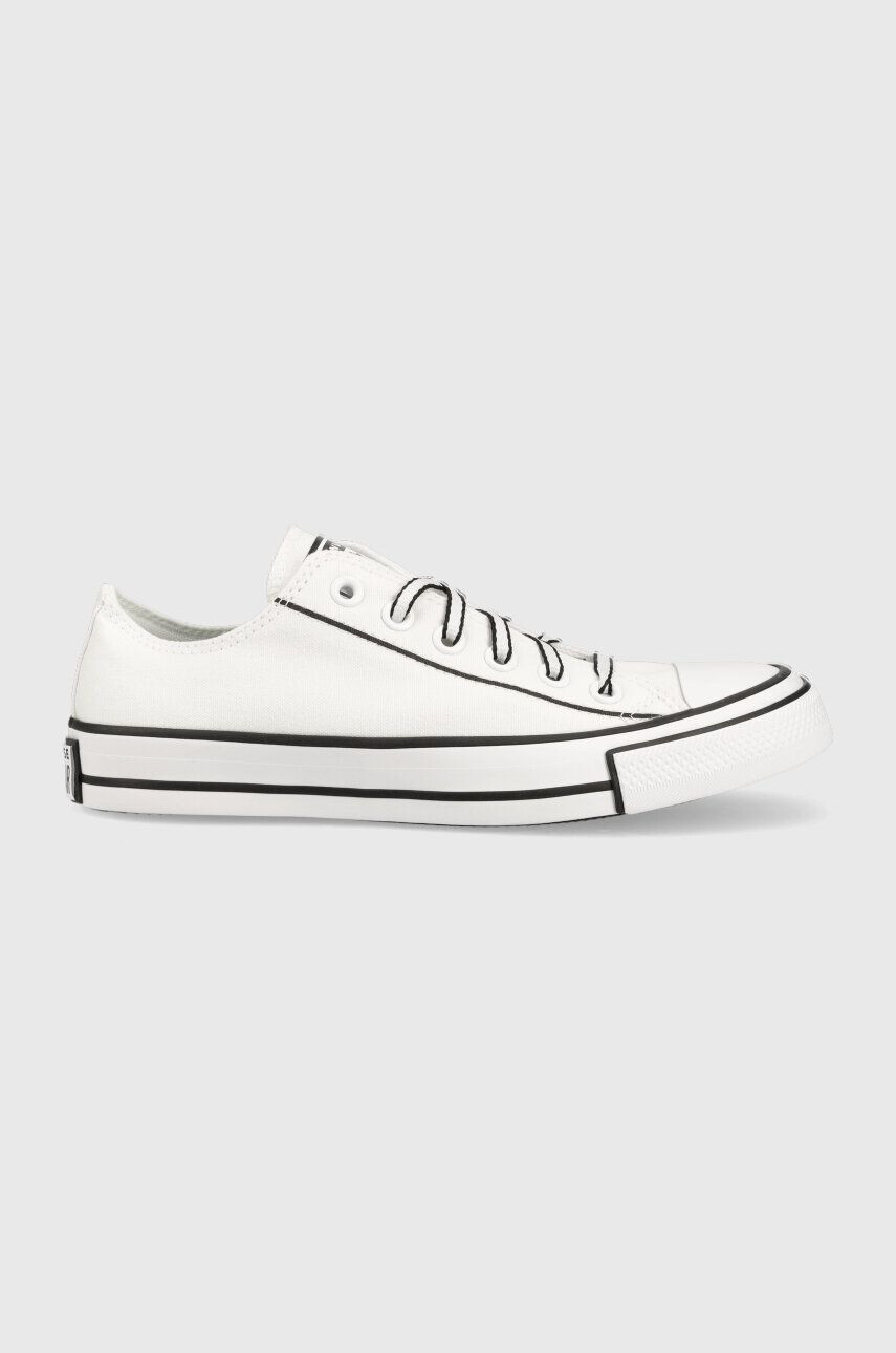 Converse Teniske Chuck Taylor All Star OX ženske bela barva A03528C - Pepit.si