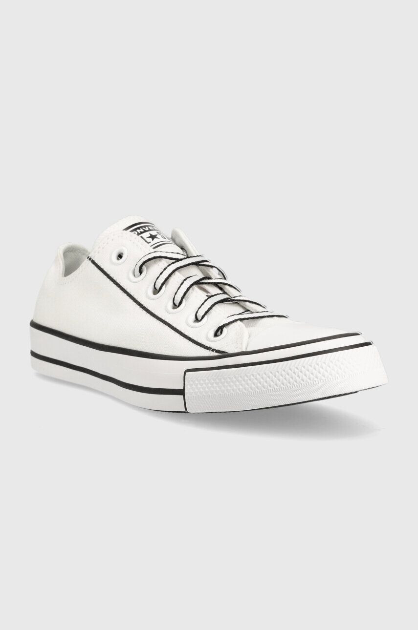 Converse Teniske Chuck Taylor All Star OX ženske bela barva A03528C - Pepit.si