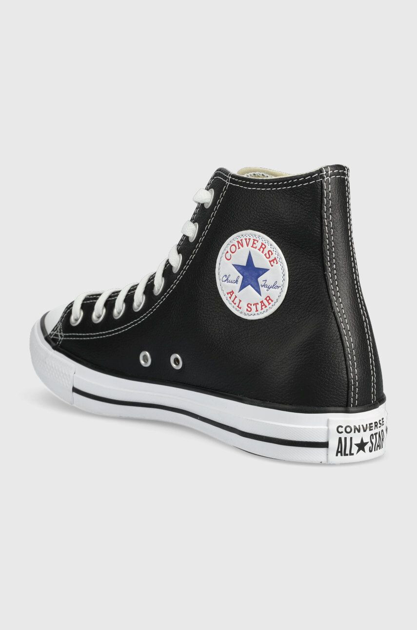 Converse Usnjeni piščančki Chuck Taylor All Star moške črna barva - Pepit.si