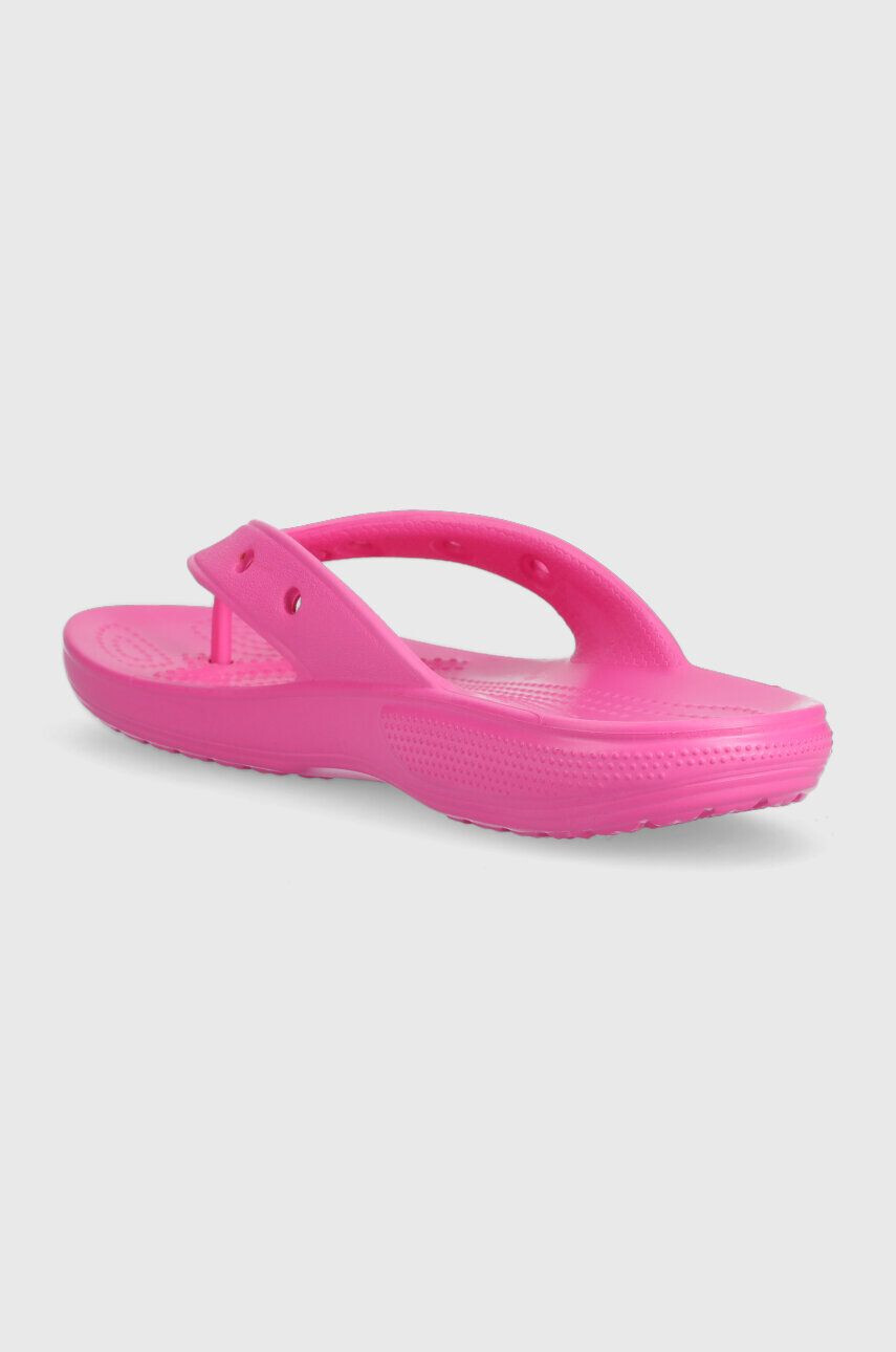 Crocs Japonke Classic Flip ženske roza barva 207713 - Pepit.si