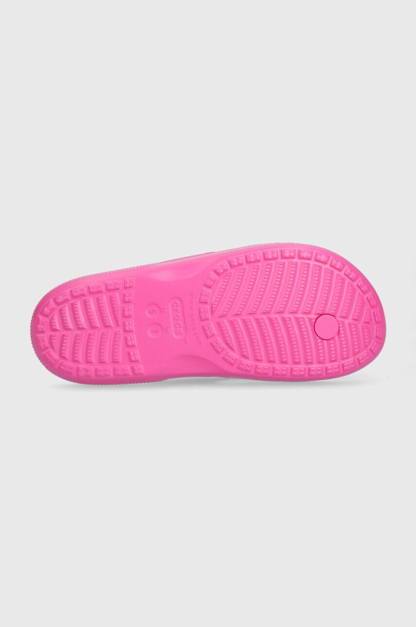 Crocs Japonke Classic Flip ženske roza barva 207713 - Pepit.si