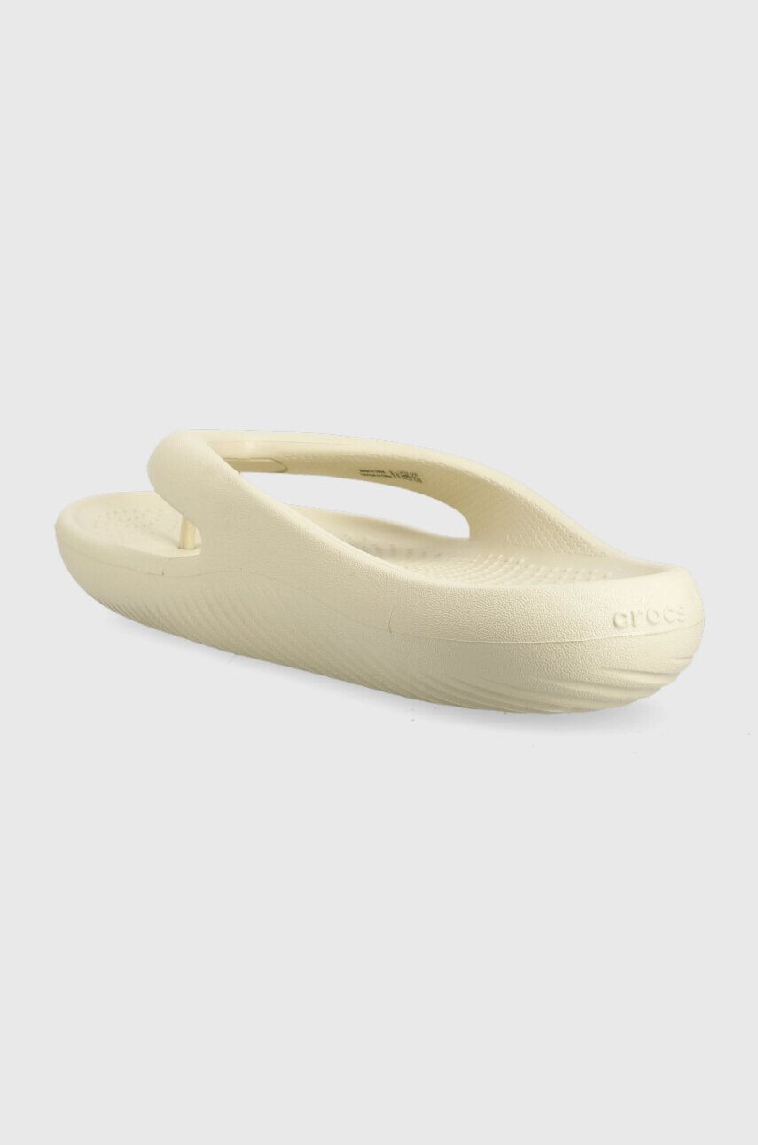 Crocs Japonke Mellow Flip ženske bež barva 208437 - Pepit.si