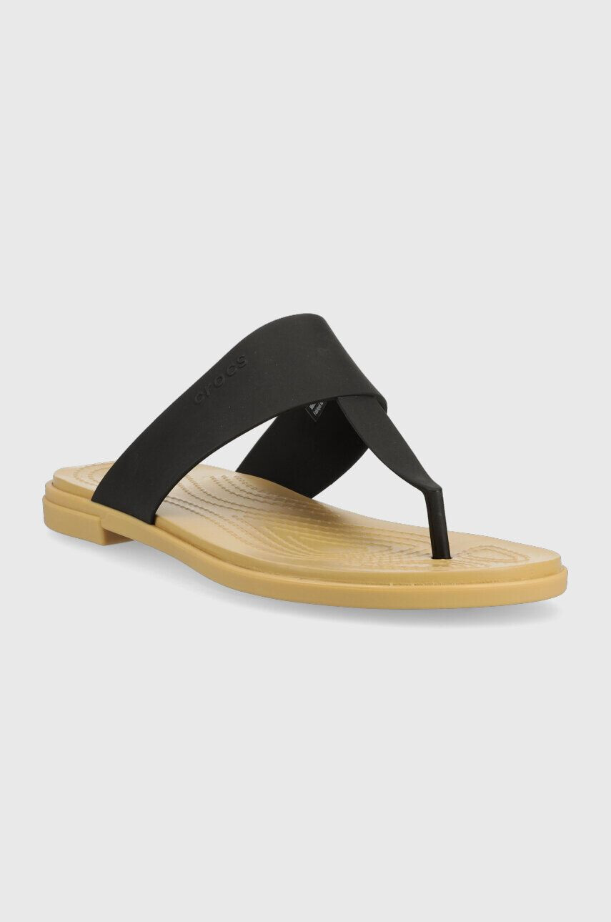 Crocs Japonke Tulum Flip ženske črna barva 206752 - Pepit.si