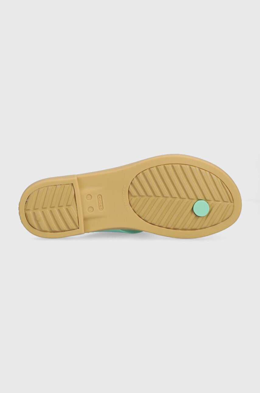 Crocs Japonke Tulum Flip ženske turkizna barva 206752 - Pepit.si