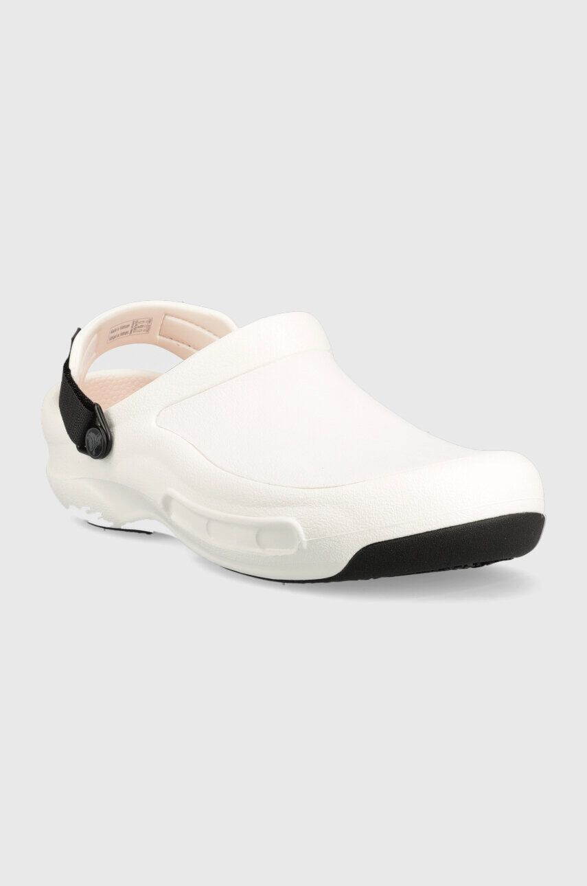 Crocs Natikači Bistro Pro Lite Ride Clog bela barva 205669 - Pepit.si