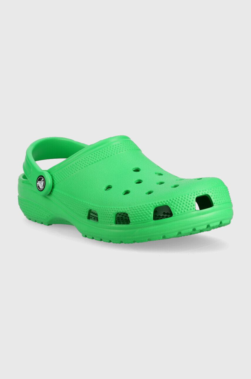 Crocs Natikači Classic zelena barva - Pepit.si