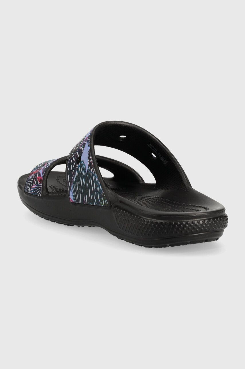 Crocs Natikači Classic Butterfly Sandal ženski črna barva 208246 - Pepit.si