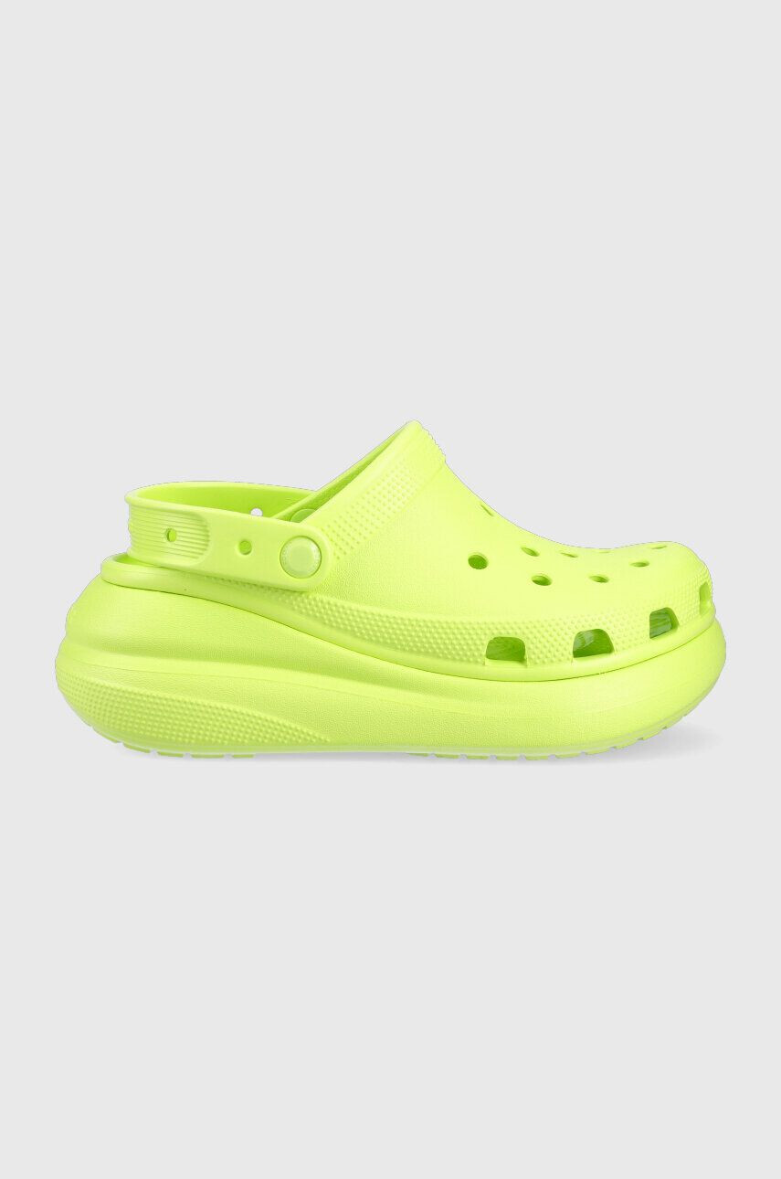 Crocs Natikači Classic Crush Clog ženski vijolična barva 207521 - Pepit.si