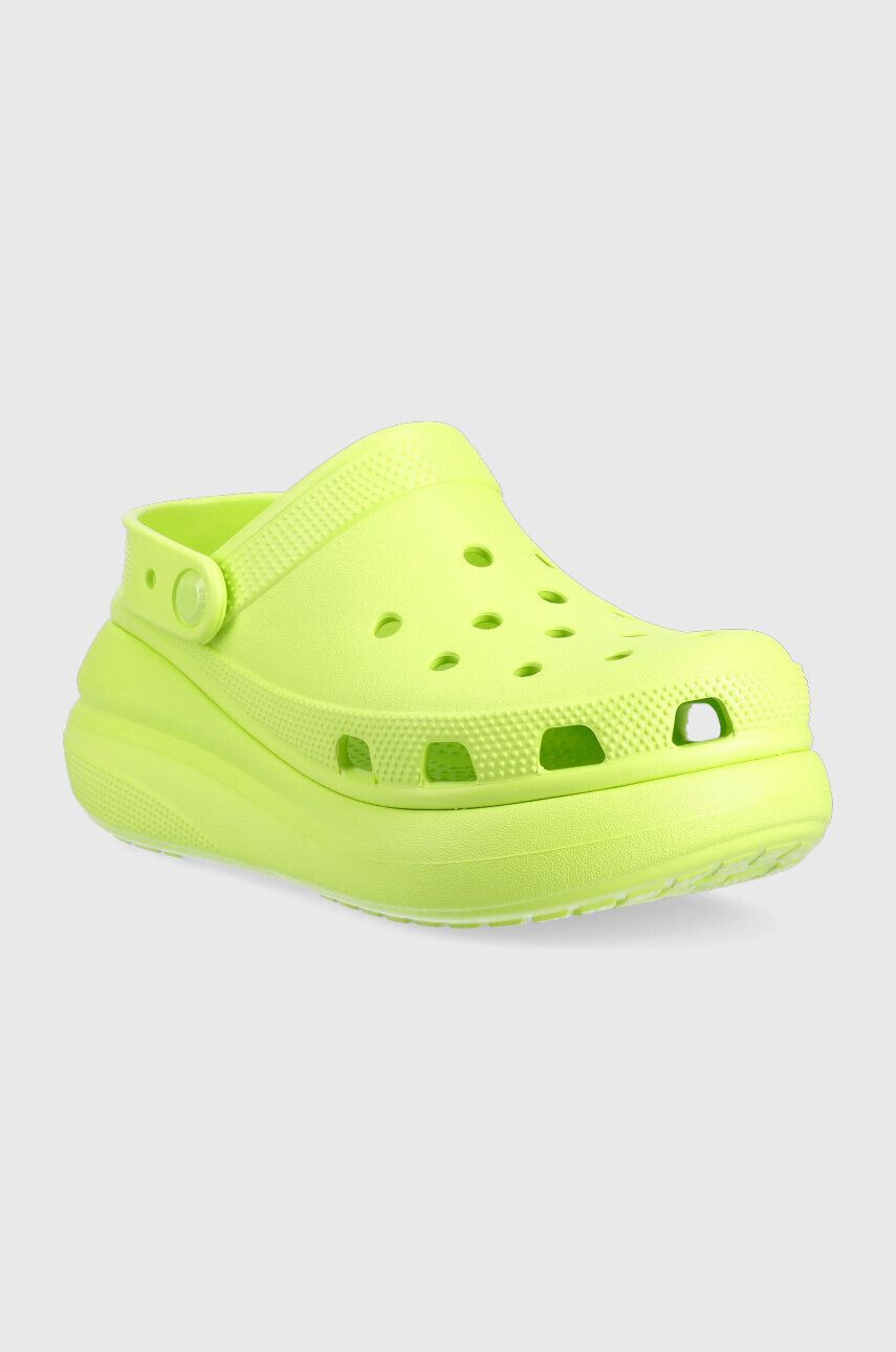 Crocs Natikači Classic Crush Clog ženski vijolična barva 207521 - Pepit.si