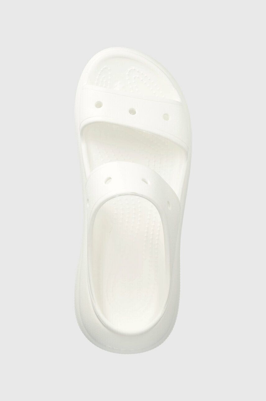 Crocs Natikači CLASSIC CRUSH SANDAL ženski bela barva 207670 - Pepit.si