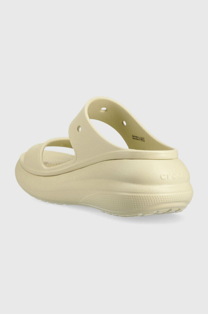 Crocs Natikači CLASSIC CRUSH SANDAL ženski bež barva 207670 - Pepit.si