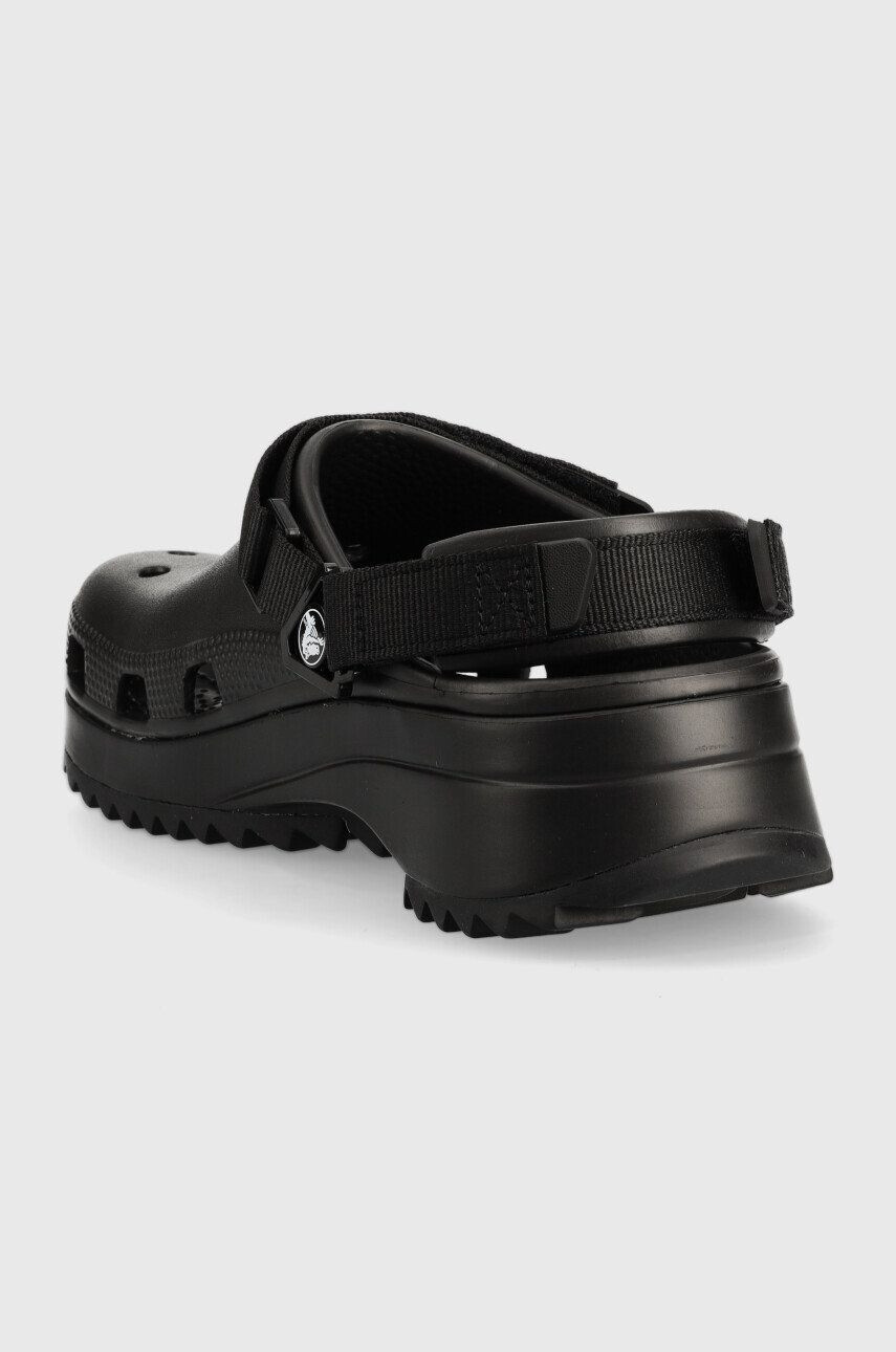 Crocs Natikači Classic Hiker Clog ženski črna barva - Pepit.si