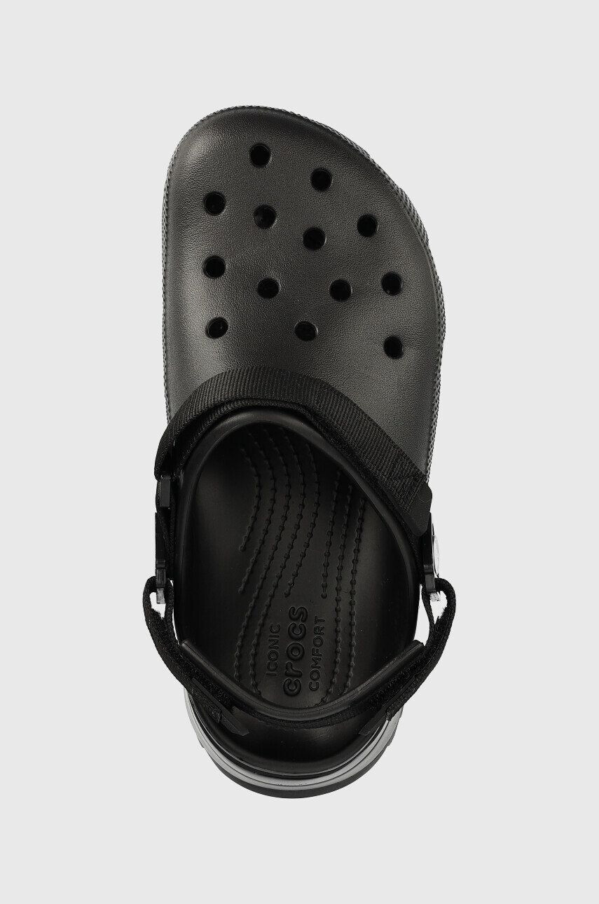 Crocs Natikači Classic Hiker Clog ženski črna barva - Pepit.si