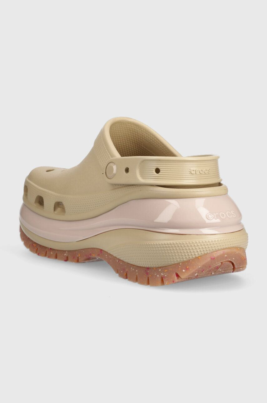 Crocs Natikači Classic Mega Crush Clog ženski roza barva 207988 - Pepit.si