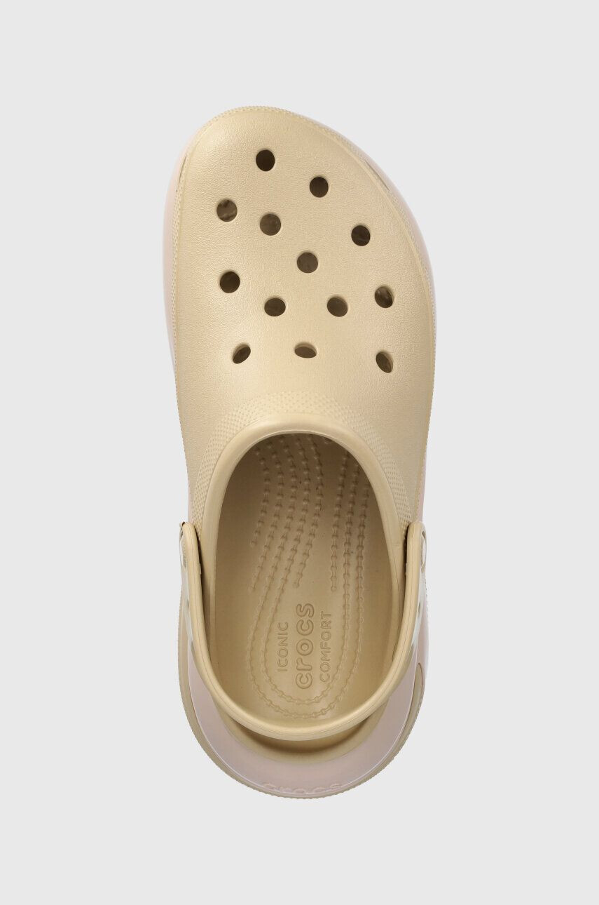 Crocs Natikači Classic Mega Crush Clog ženski roza barva 207988 - Pepit.si