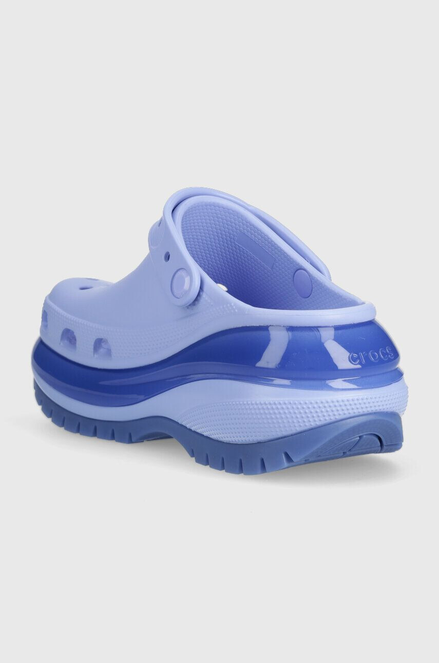 Crocs Natikači Classic Mega Crush Clog ženski vijolična barva 207988 - Pepit.si