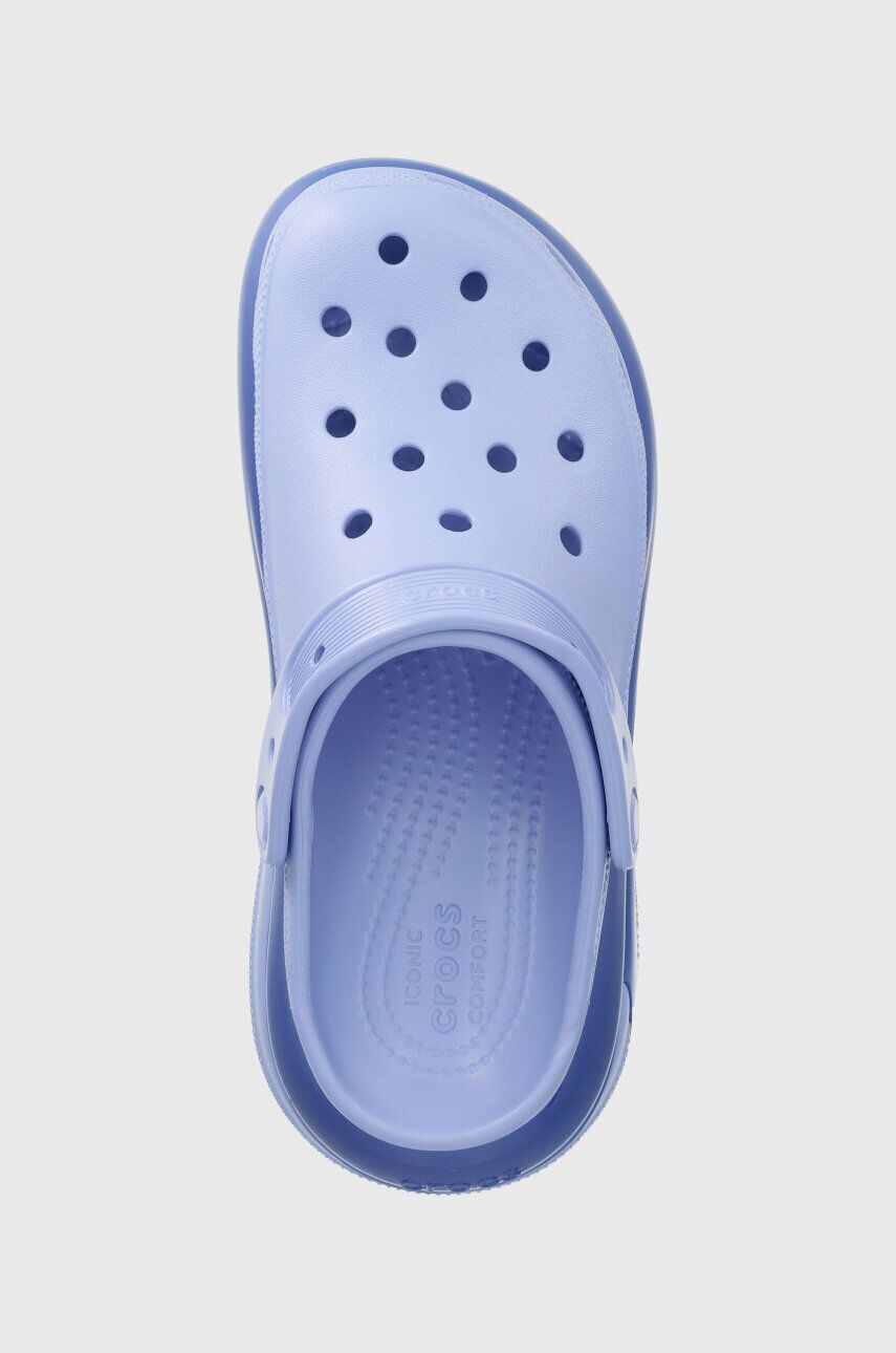 Crocs Natikači Classic Mega Crush Clog ženski vijolična barva 207988 - Pepit.si