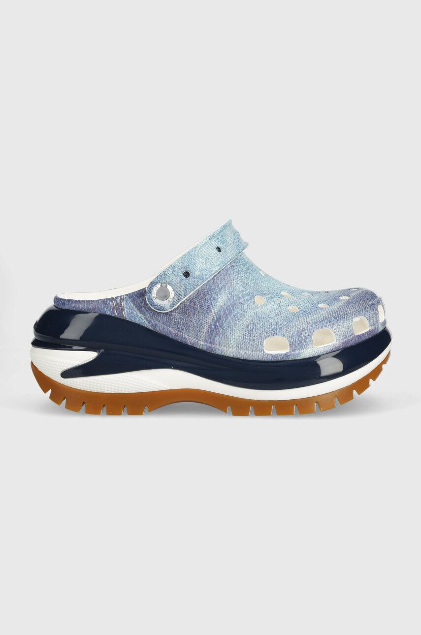 Crocs Natikači Classic Mega Crush Denim Clog - Pepit.si