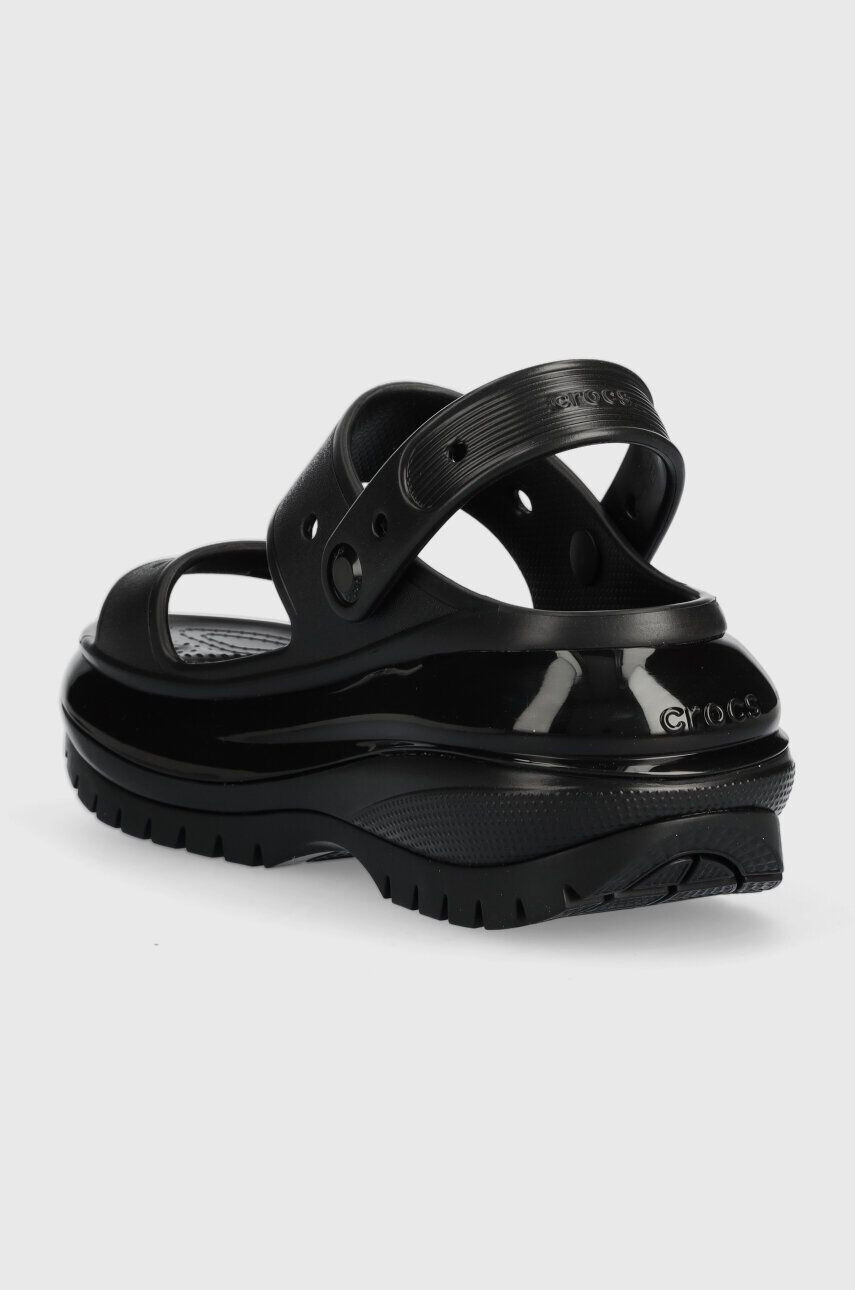 Crocs Natikači Classic Mega Crush Sandal ženski bež barva 207989 - Pepit.si