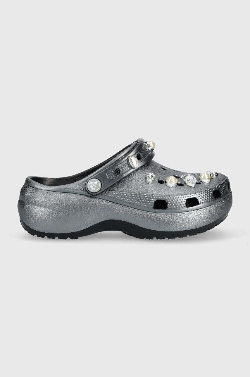 Crocs Natikači Classic Platform Crystals Pearls Clog - Pepit.si