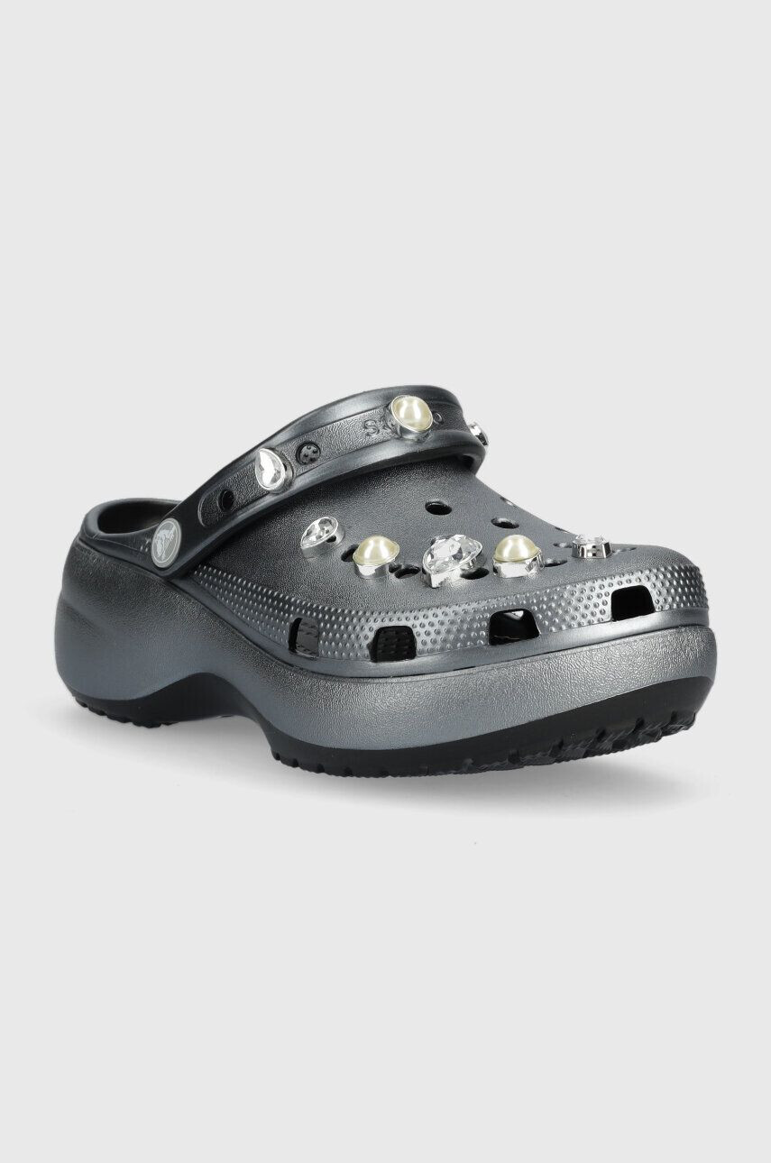 Crocs Natikači Classic Platform Crystals Pearls Clog - Pepit.si