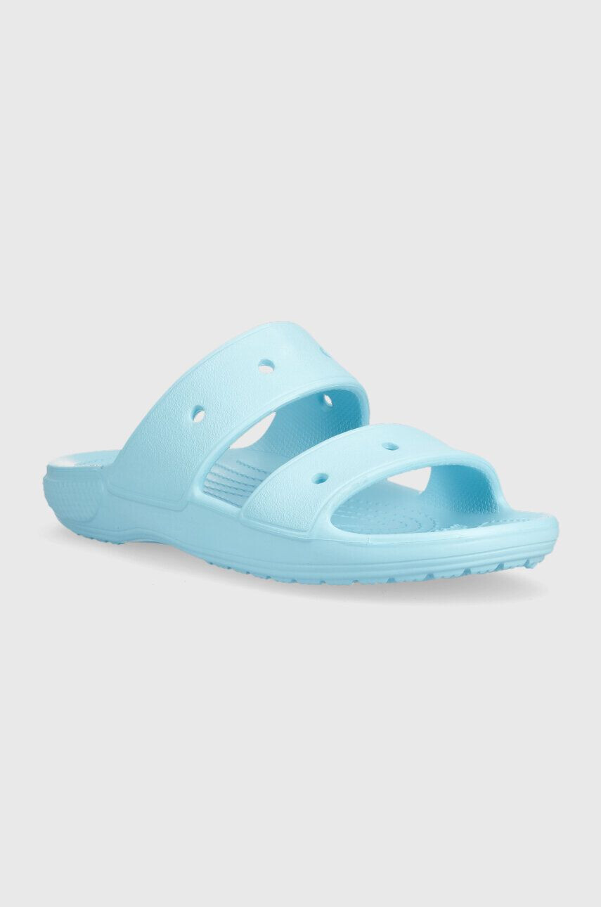 Crocs Natikači Classic Sandal ženski turkizna barva 206761 - Pepit.si