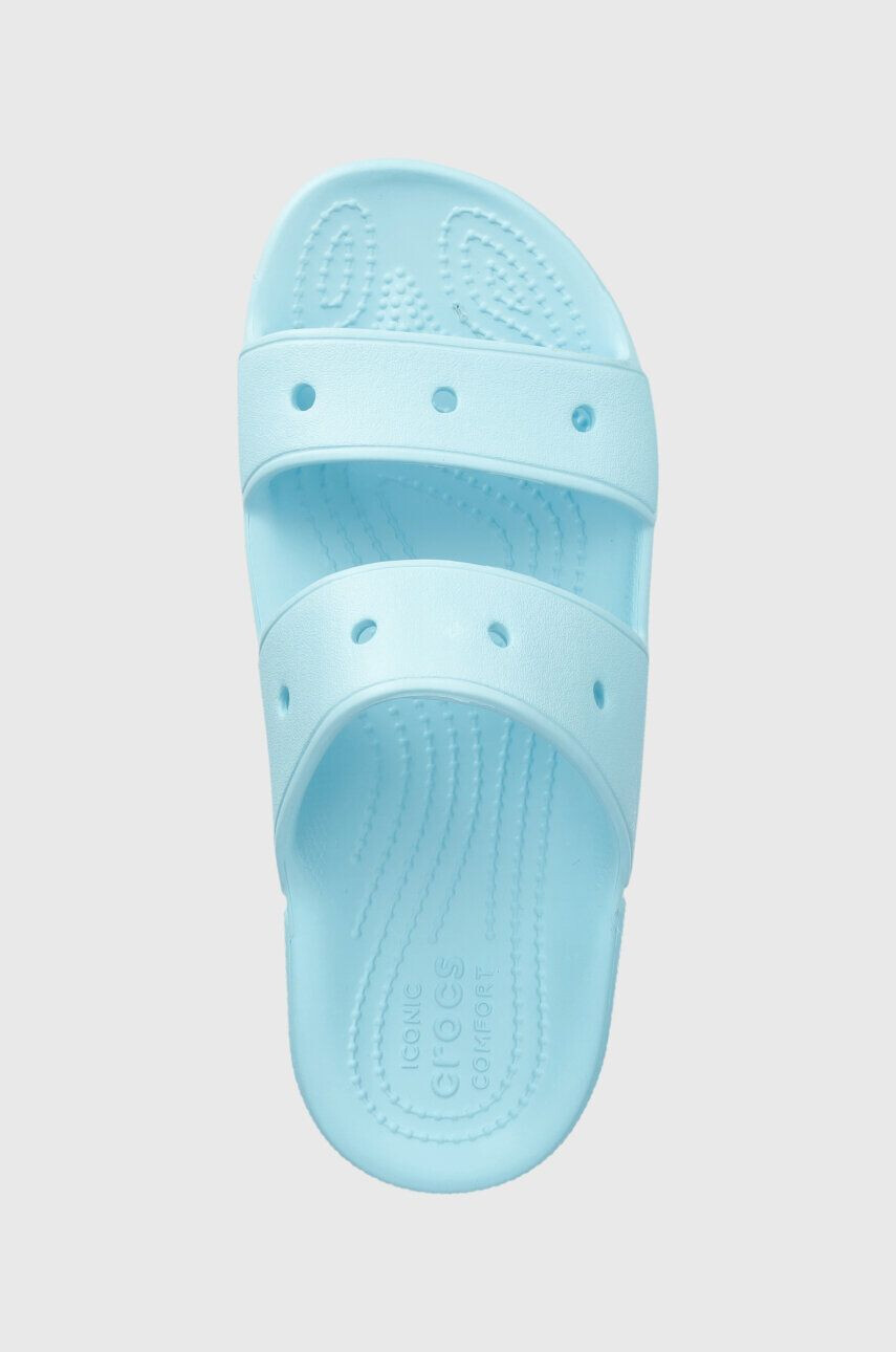 Crocs Natikači Classic Sandal ženski turkizna barva 206761 - Pepit.si