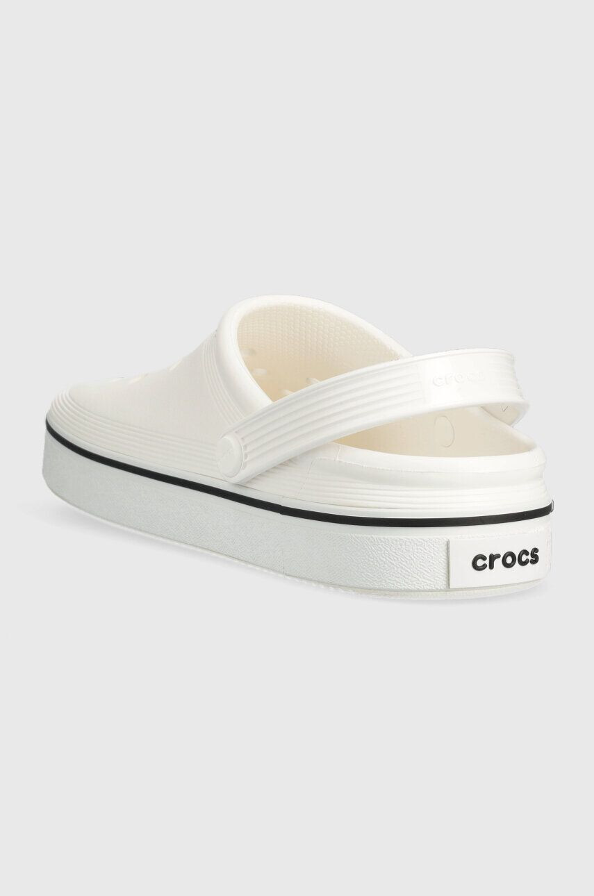 Crocs Natikači Crocband Clean Clog bela barva 208371 - Pepit.si