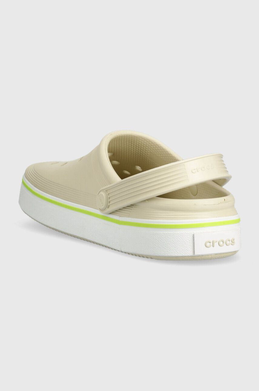 Crocs Natikači Crocband Clean Clog ženski bež barva 208371 - Pepit.si