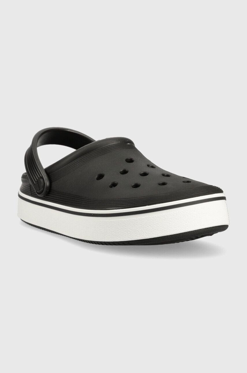 Crocs Natikači Crocband Clean Clog črna barva 208371 - Pepit.si