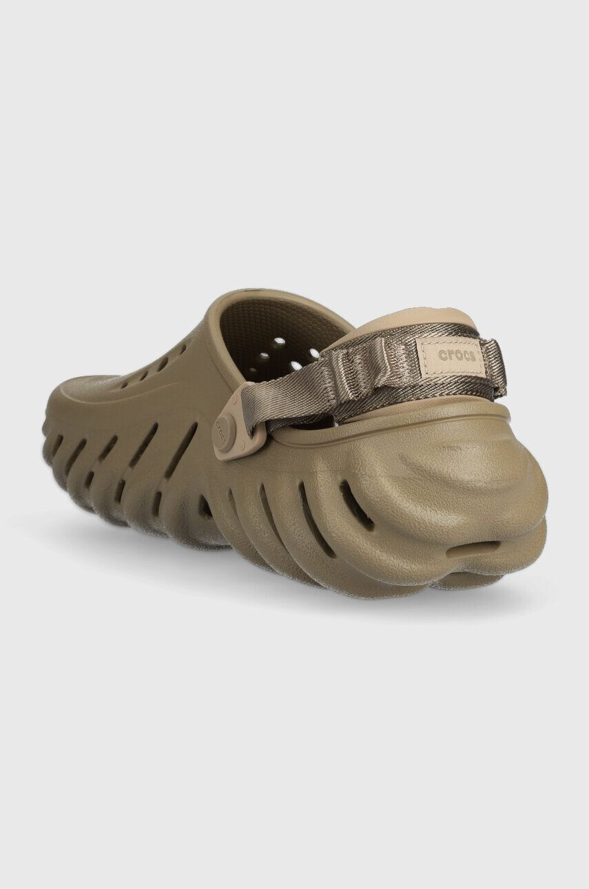 Crocs Natikači Echo Clog rjava barva 207937 - Pepit.si