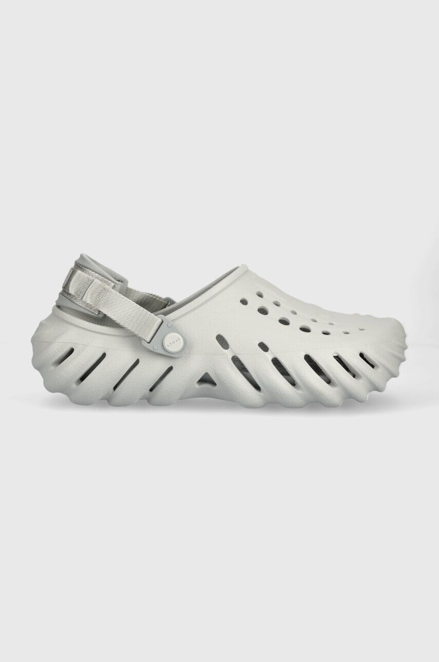 Crocs Natikači Echo Clog siva barva 207937 - Pepit.si