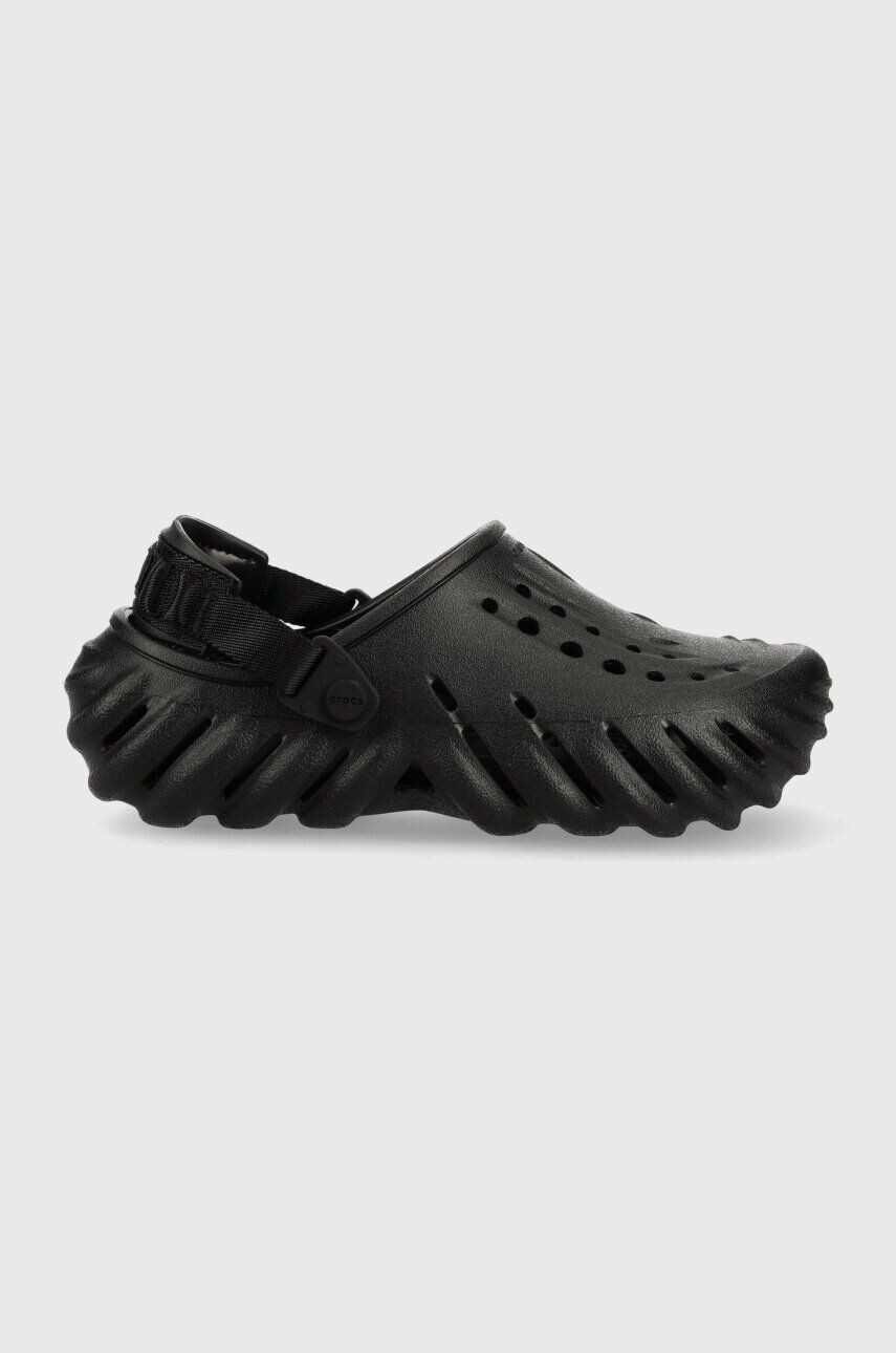 Crocs Natikači Echo Clog črna barva 207937 - Pepit.si