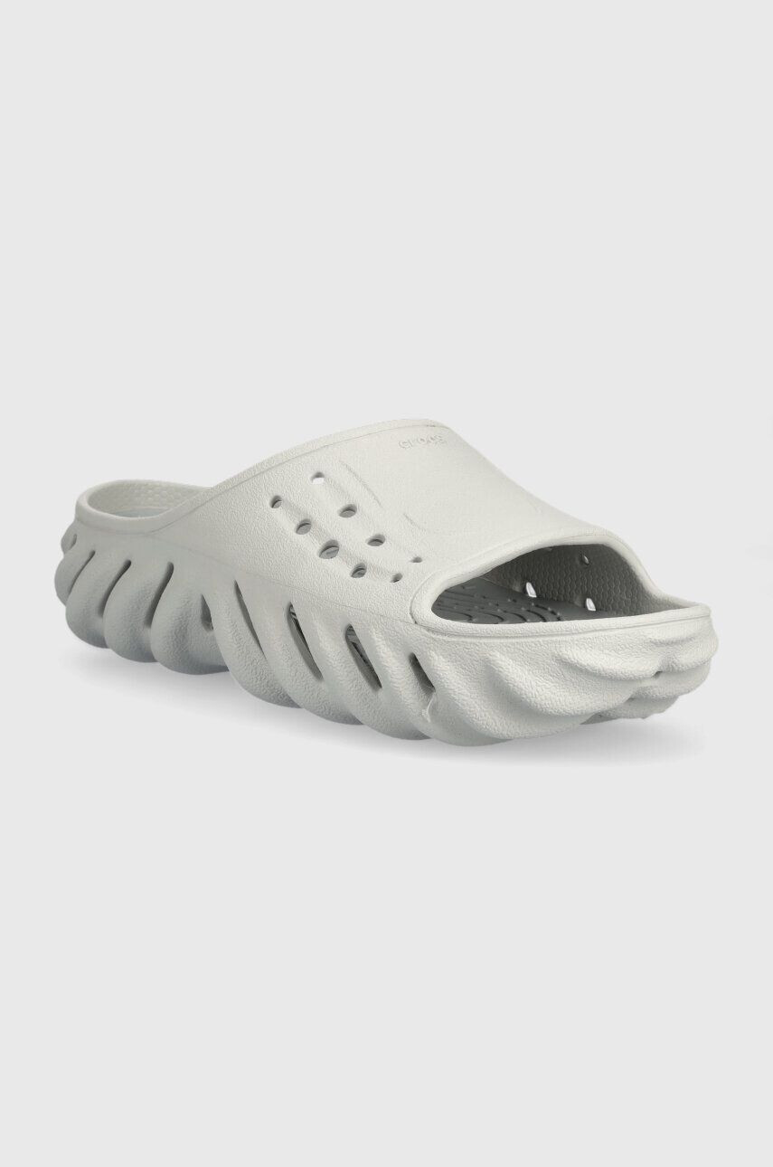 Crocs Natikači Echo Slide siva barva 208170 - Pepit.si