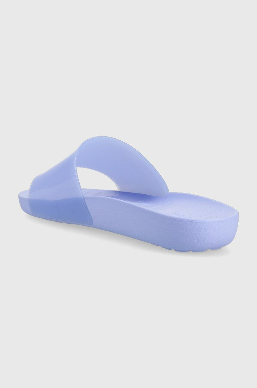 Crocs Natikači Splash Glossy Slide ženski vijolična barva 208538 - Pepit.si