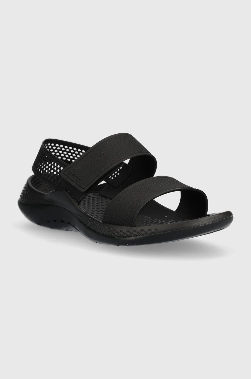 Crocs Sandali Literide 360 Sandal ženski črna barva 206711 - Pepit.si