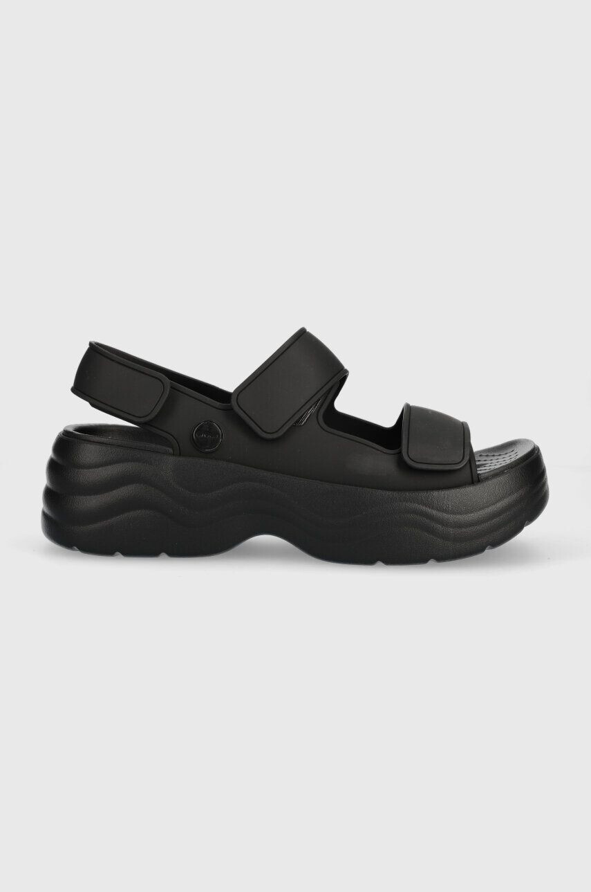 Crocs Sandali Skyline Slide ženski črna barva 208183 - Pepit.si