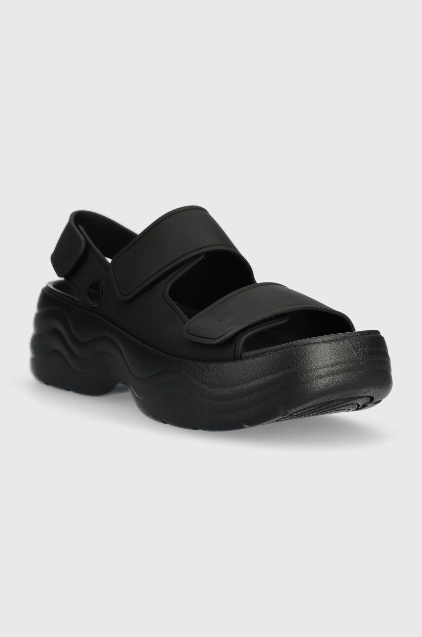 Crocs Sandali Skyline Slide ženski črna barva 208183 - Pepit.si