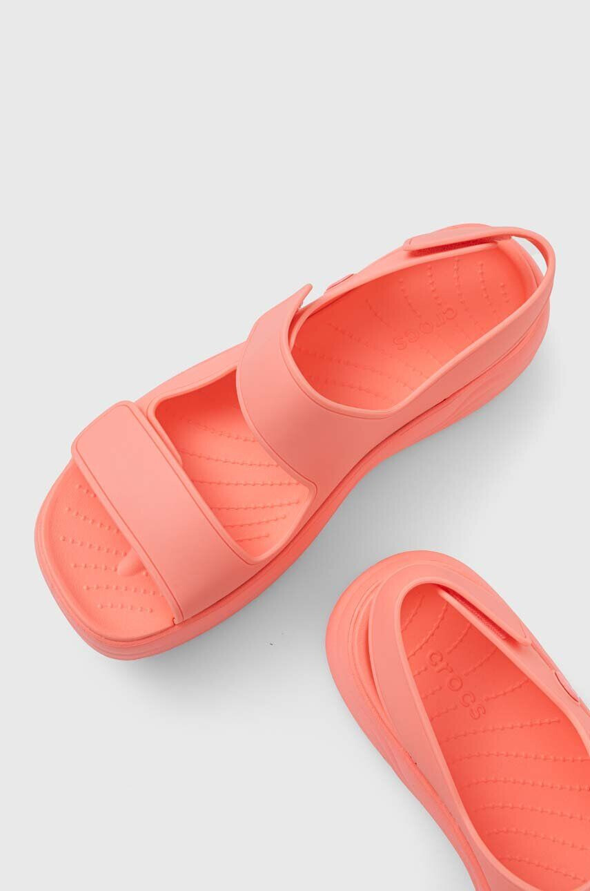 Crocs Sandali Skyline Slide ženski oranžna barva 208183 - Pepit.si