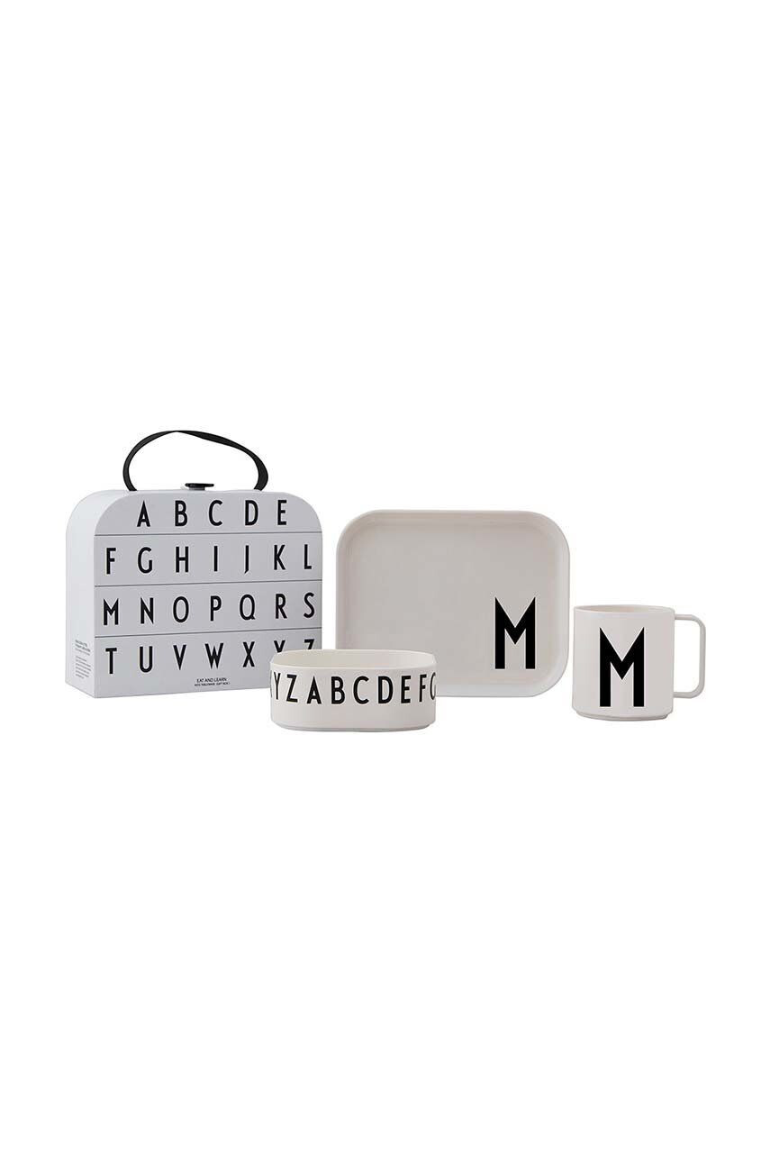 Design Letters Otroški komplet za zajtrk Classics in a suitcase M 4-pack - Pepit.si