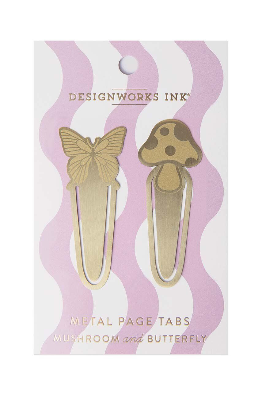 Designworks Ink Kazalo za knjige Mushrooms + Butterfly 2-pack - Pepit.si