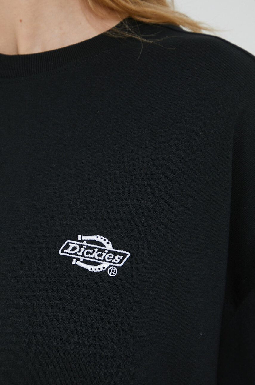 Dickies Bombažna kratka majica črna barva - Pepit.si