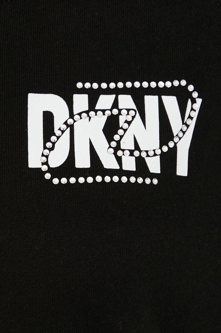 DKNY Bluza ženska črna barva - Pepit.si