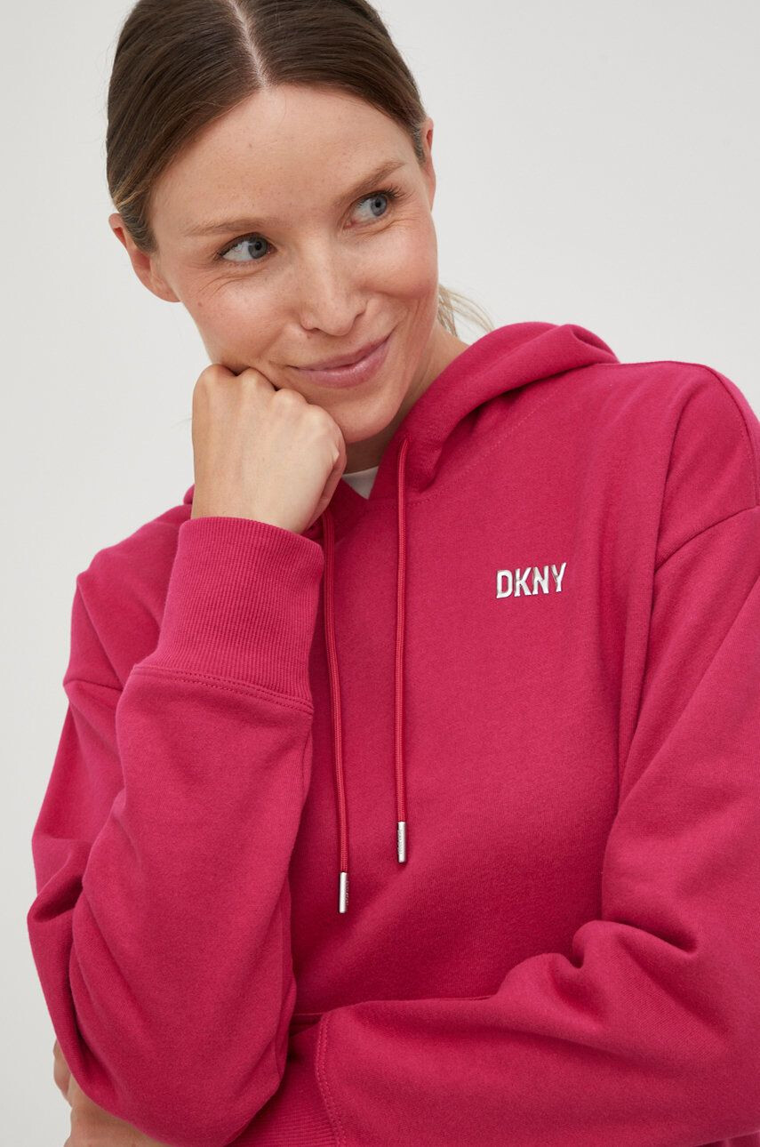 DKNY Bluza ženska roza barva - Pepit.si