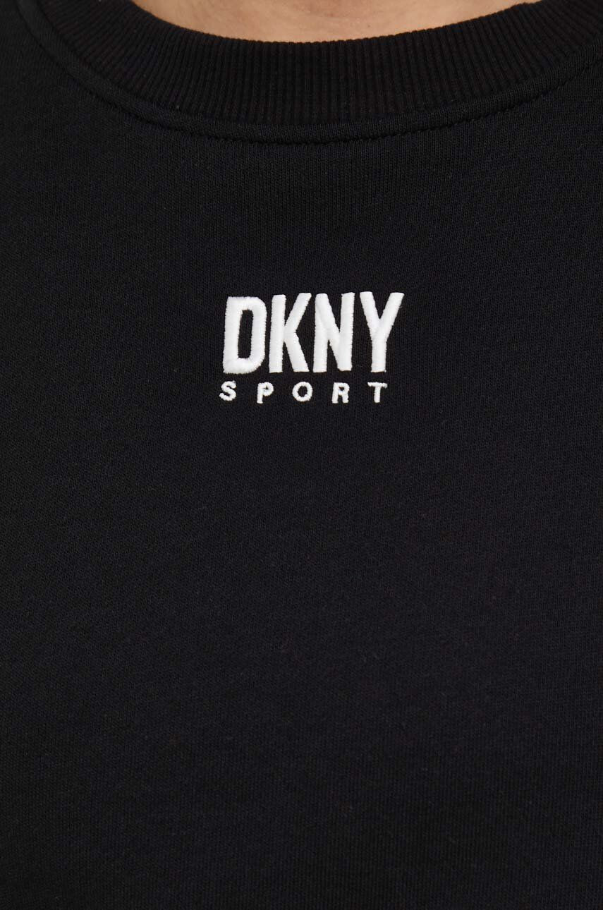 DKNY Bluza ženska črna barva - Pepit.si