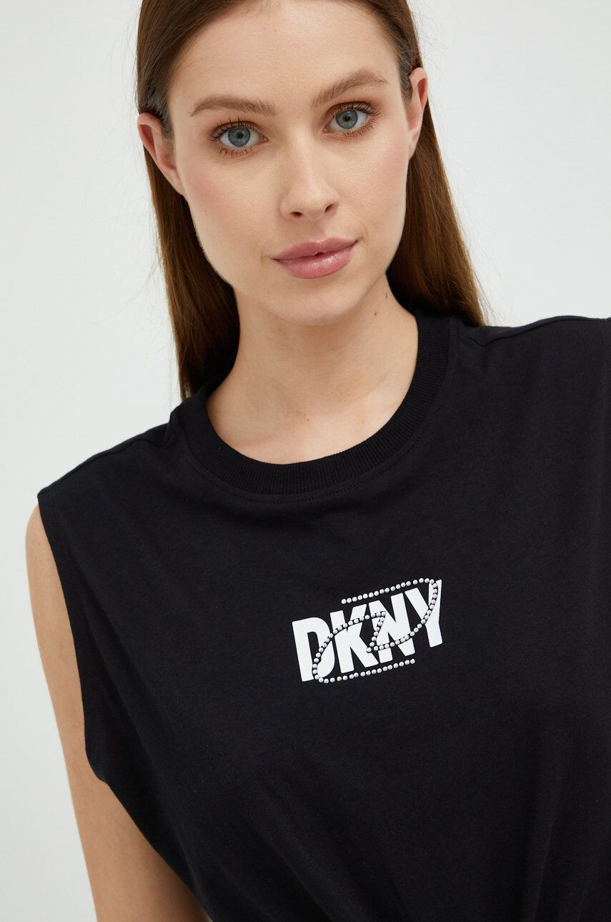 DKNY Bombažen top - Pepit.si