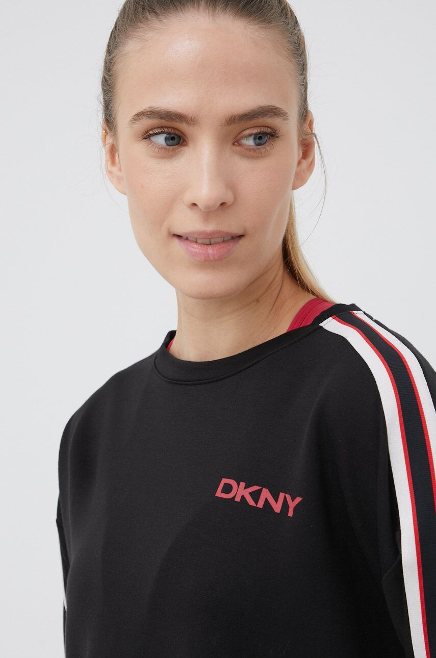 DKNY pulover YI2222534 ženski črna barva - Pepit.si