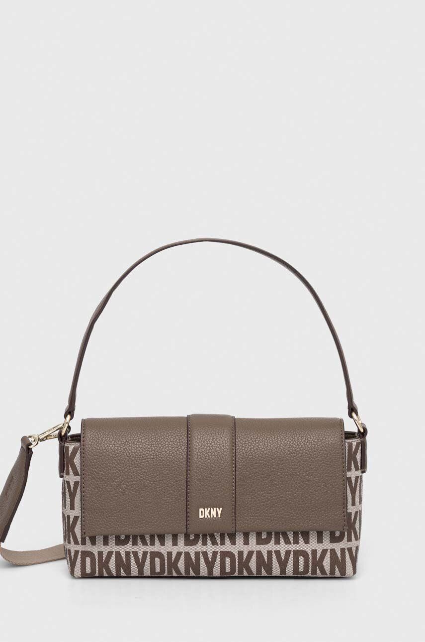 DKNY Torbica rjava barva - Pepit.si